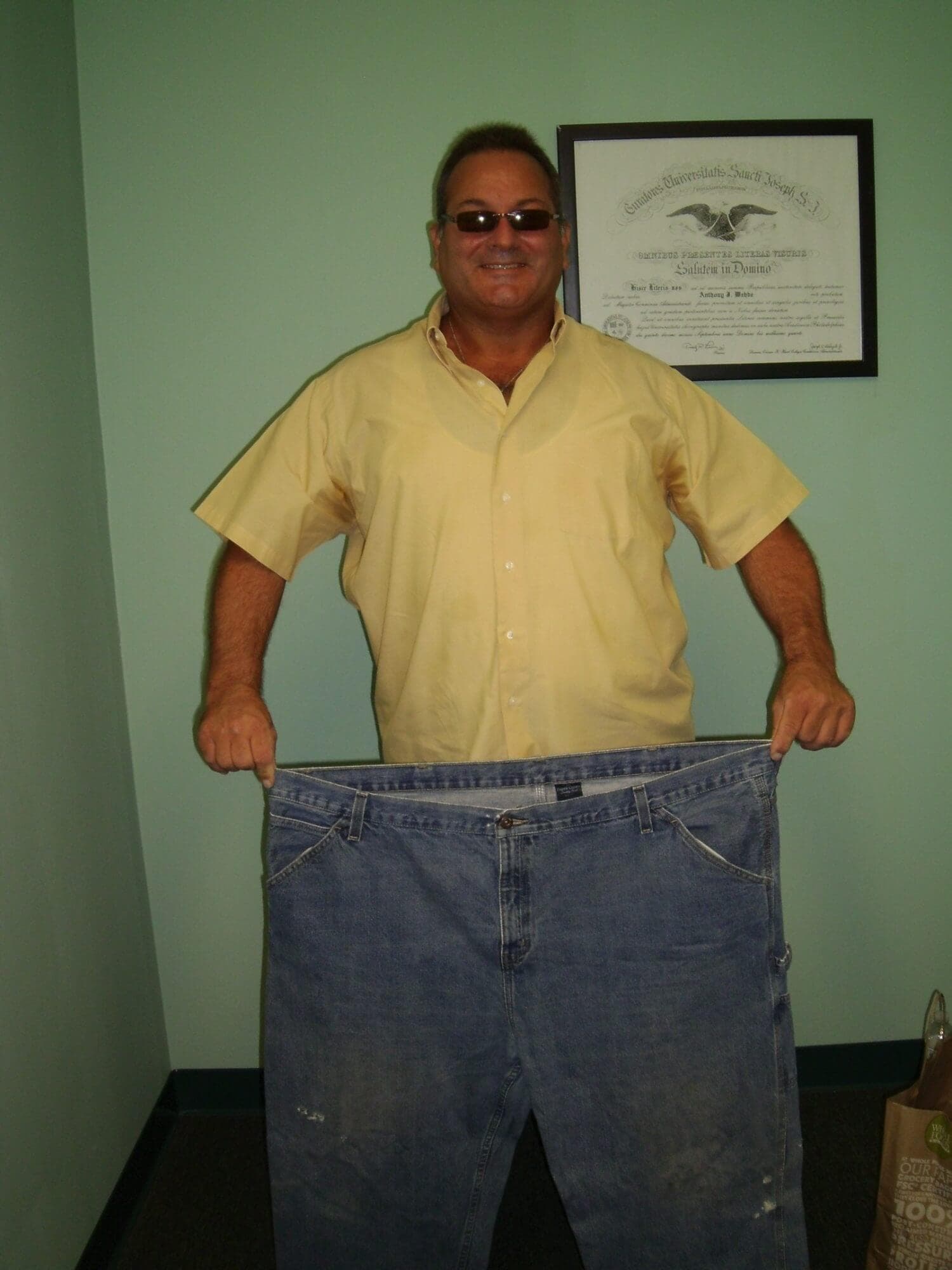 Soza Clinic patient in their old pants, photo 3